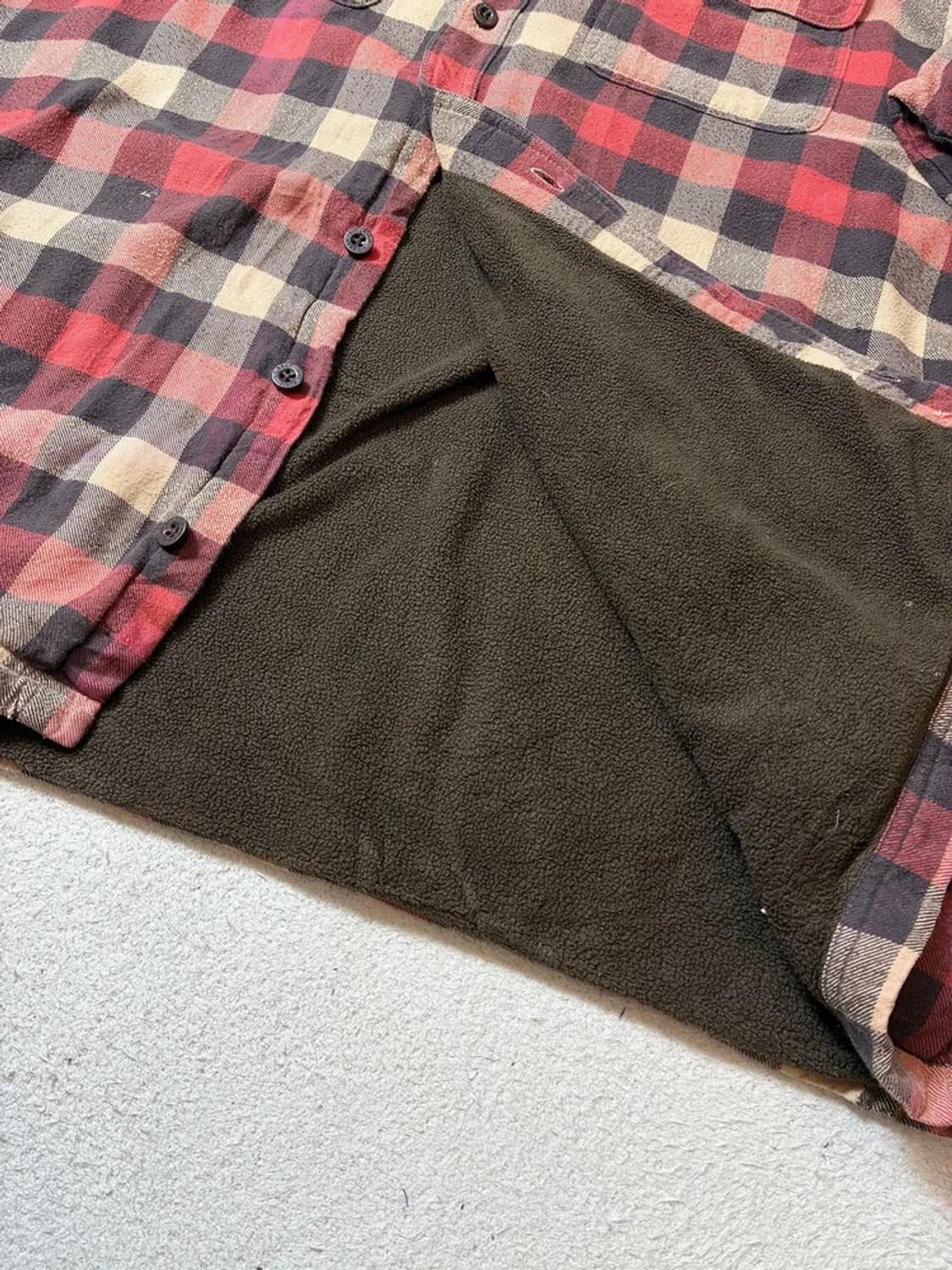 LL Bean 00's 플리스 워크 체크 셔츠 PN7122 상품이미지7