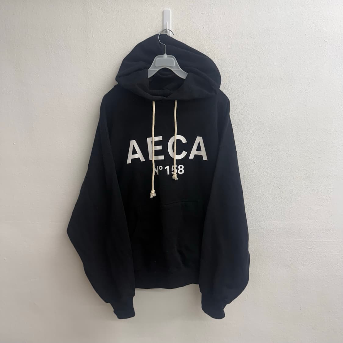 에이카화이트(AECA) 24SS 블랙 후드티 (M) 상품이미지1