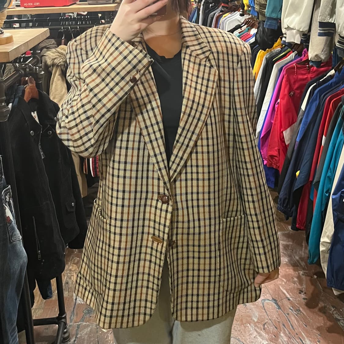 [HI] 빈티지 체크 블레이져 상품이미지2