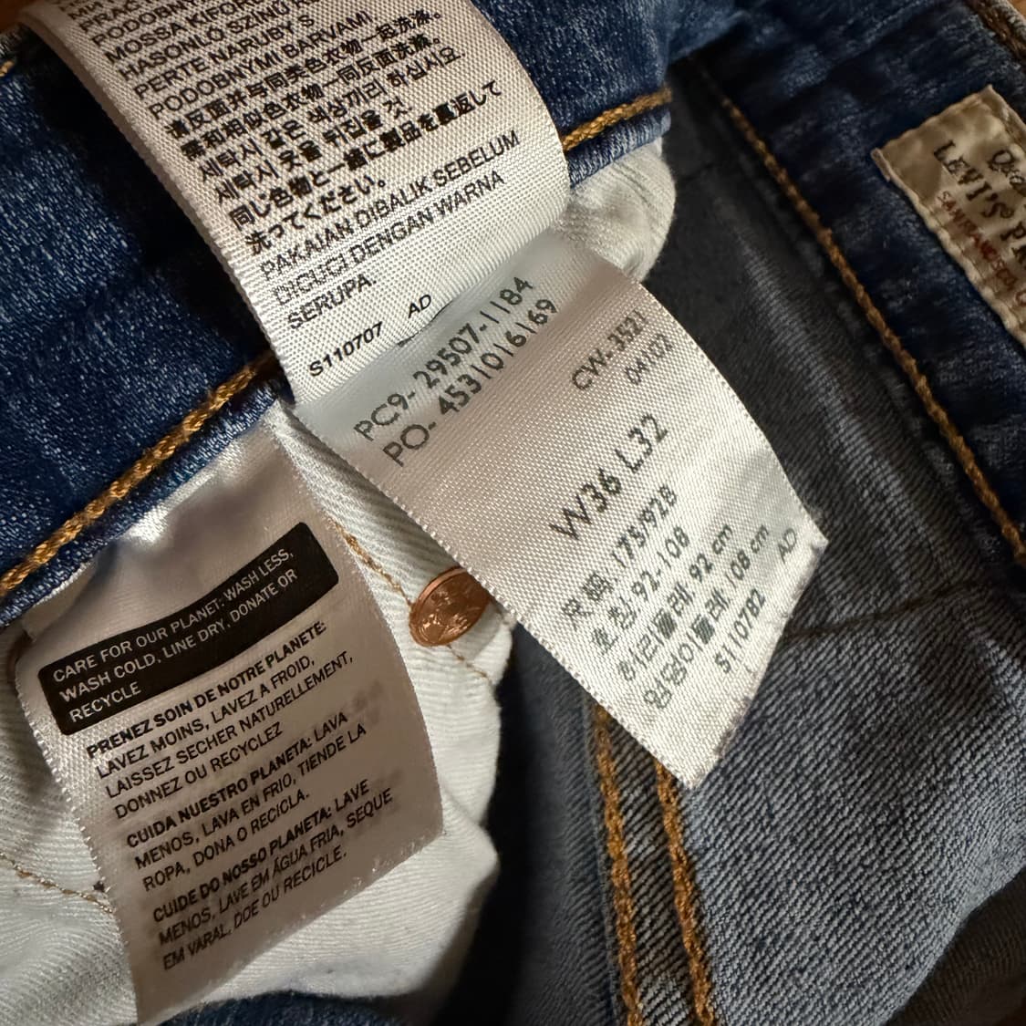 LEVI’S 502 빅E 라이트 워시 데님 팬츠 상품이미지4