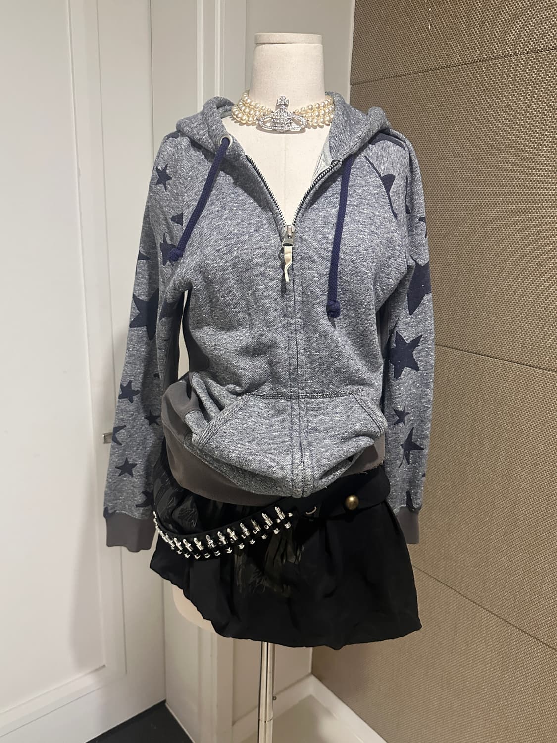 비비안웨스트우드 lee 별 패턴 후드 상품이미지1