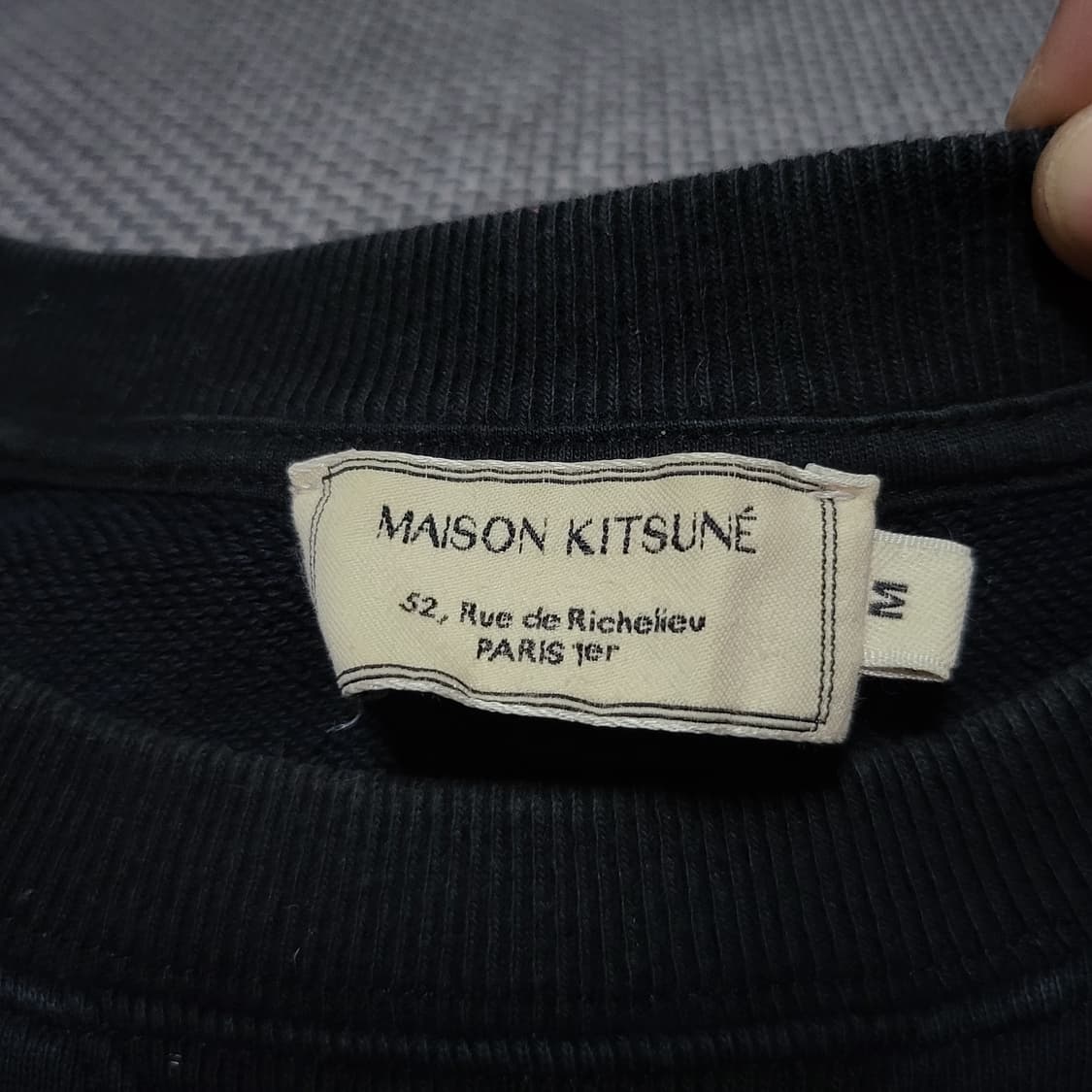 메종 키츠네 더블 폭스 헤드 패치 클래식 스웨터셔츠 맨투맨 (M) 상품이미지4