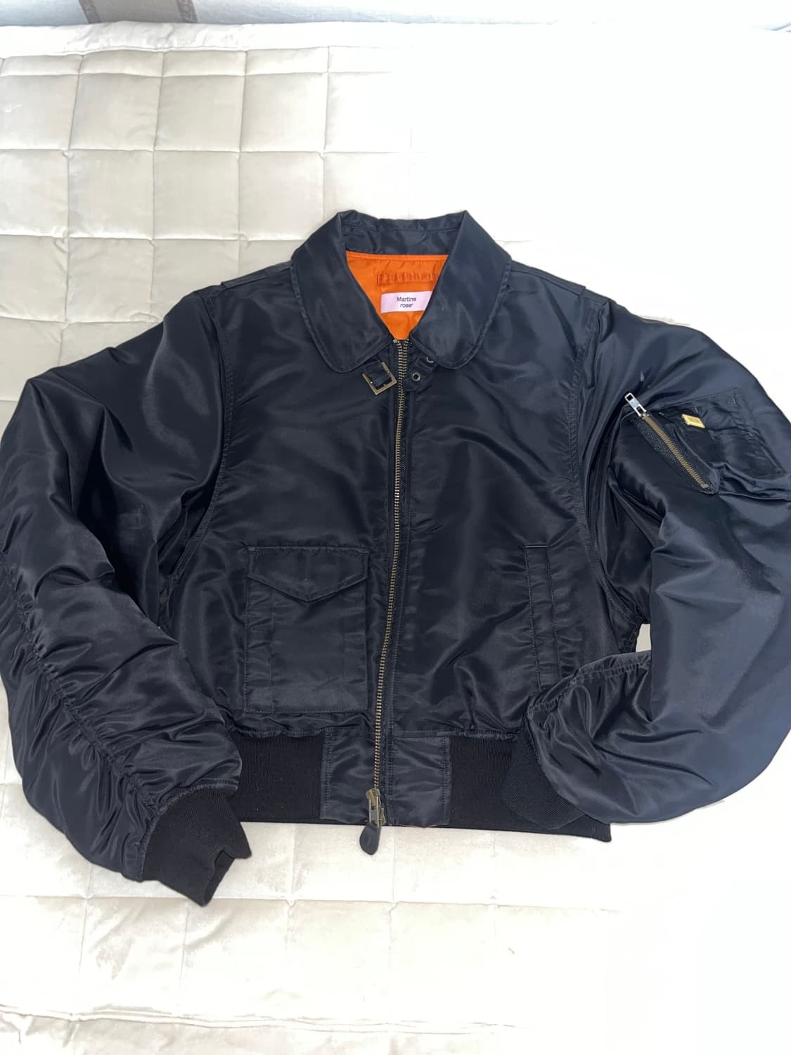 마틴로즈 슈렁큰 봄버 블랙 L 상품이미지3