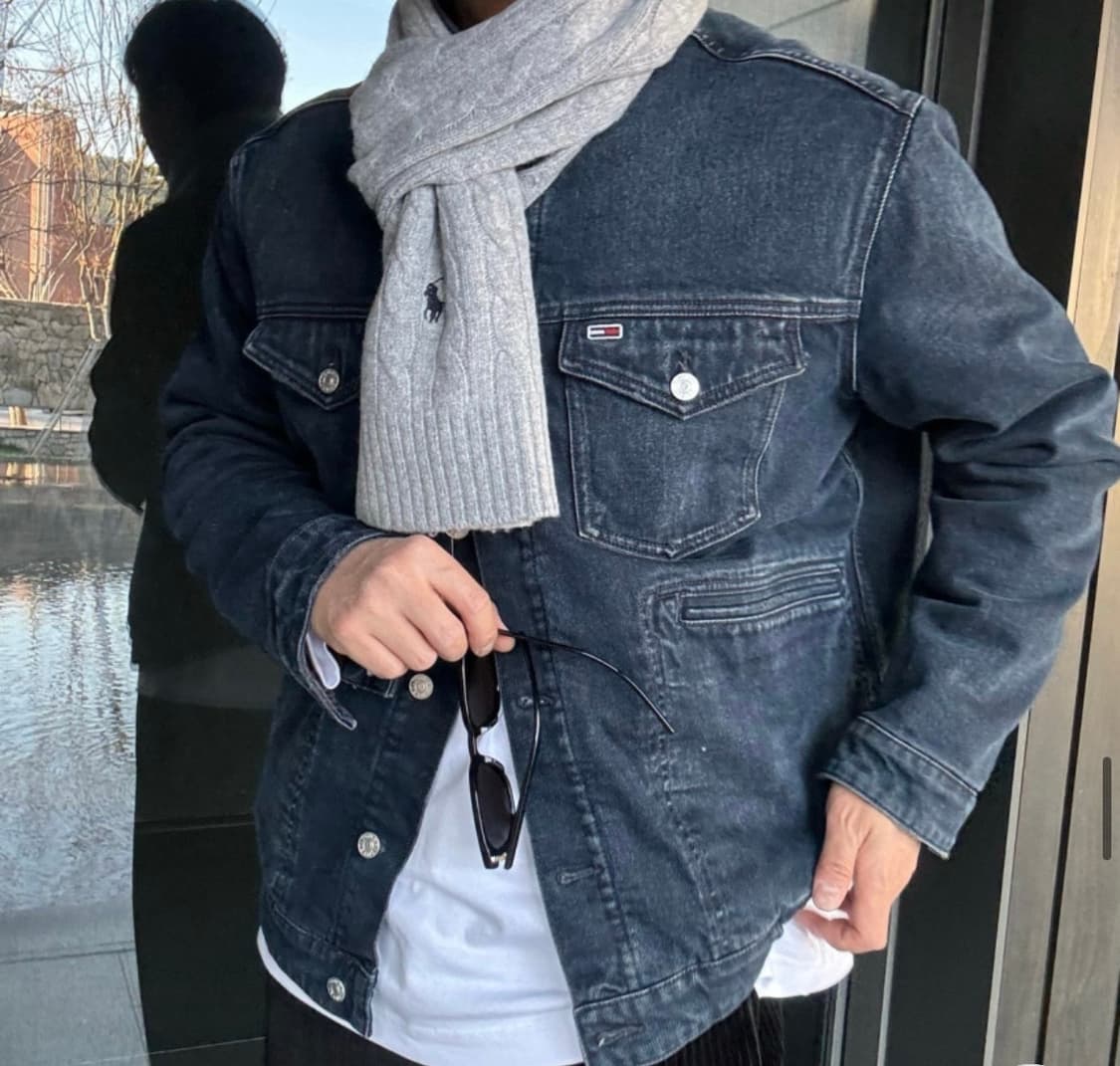 타미힐피거 타미진스 트러커 흑청자켓 L 상품이미지1