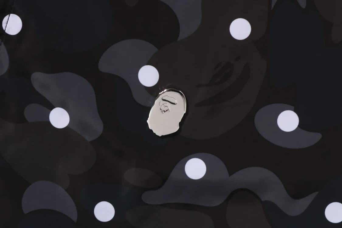 [큰L] 베이프 ABC 블랙 닷 카모 미니사루 엠블럼 자켓 상품이미지3