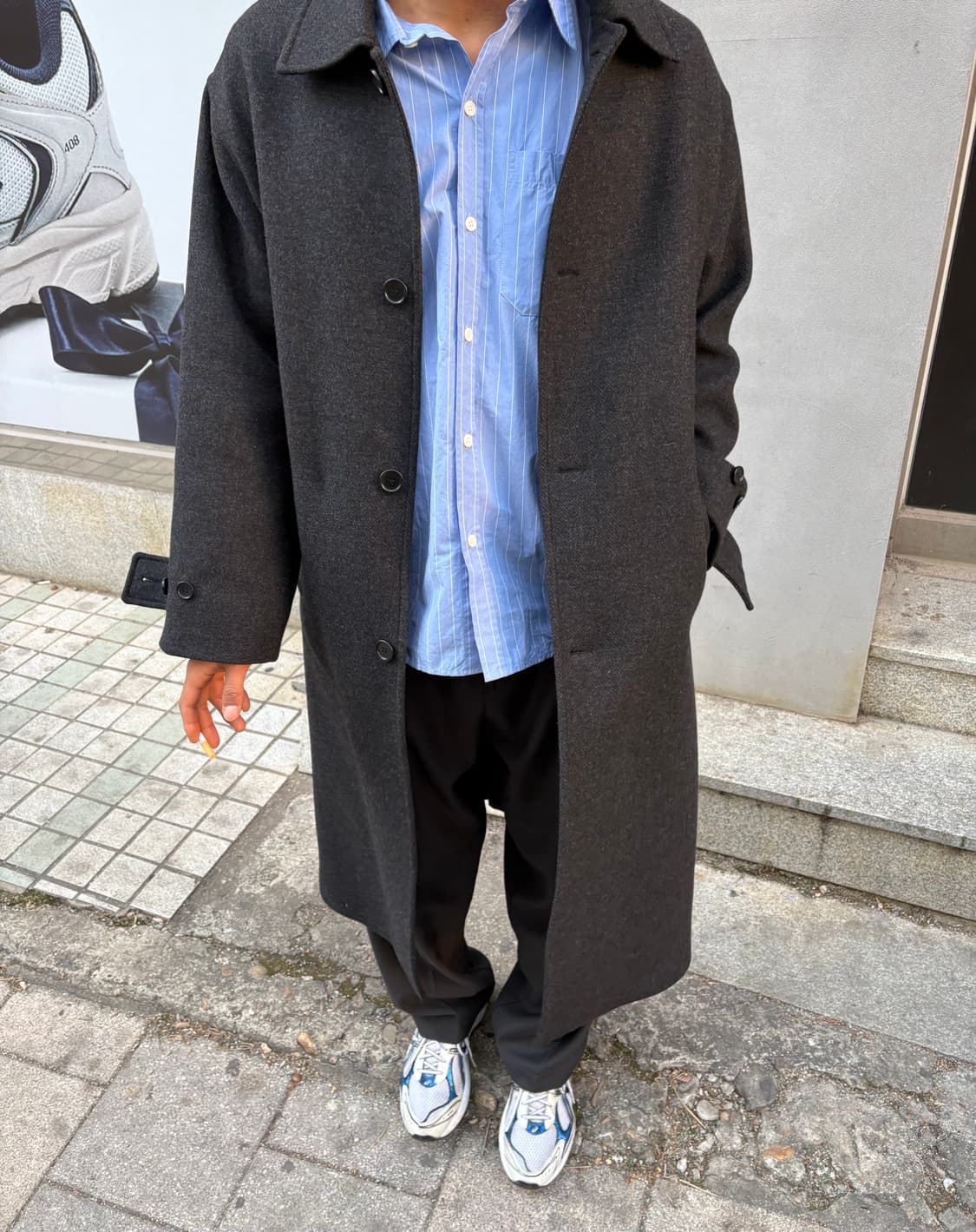 mfpen 클래식 트라우저 블랙 트로피컬 울 M사이즈 상품이미지7