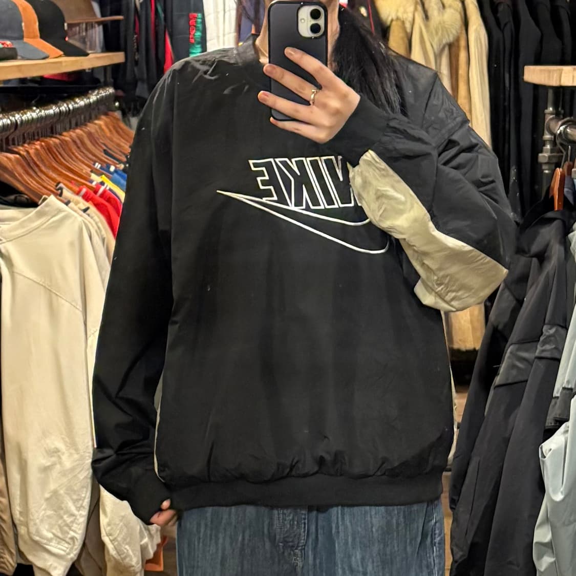 [HI] Nike 나이키 빅로고 웜업 블랙 상품이미지1