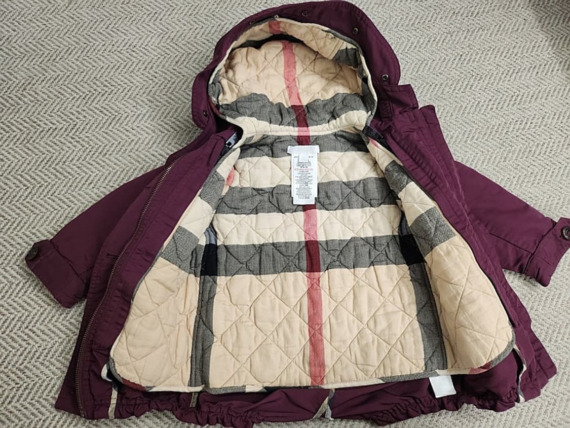 버버리 어린이 내피 분리형 상품이미지4