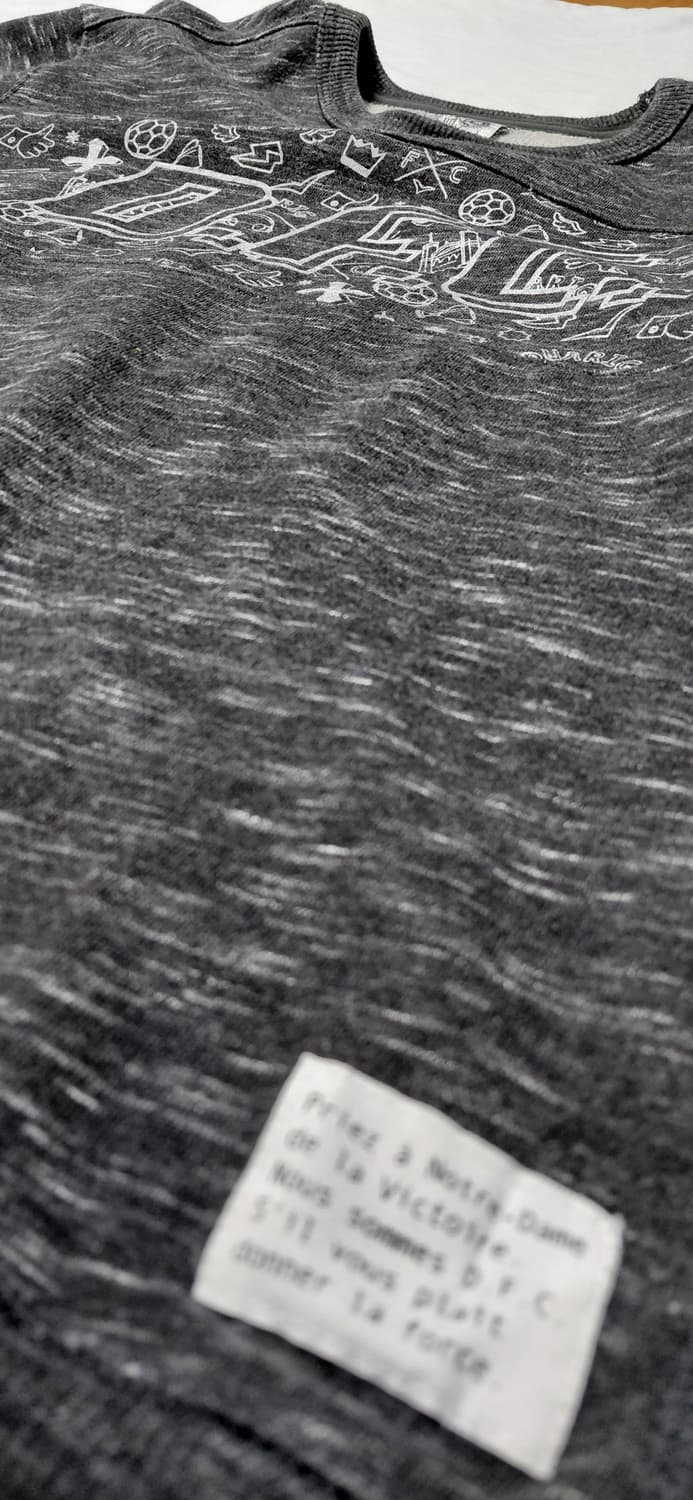 [M] 프랑스 듀아리그(DUARIG) 풋살 클럽 그래픽 맨투맨 (차콜) 상품이미지4