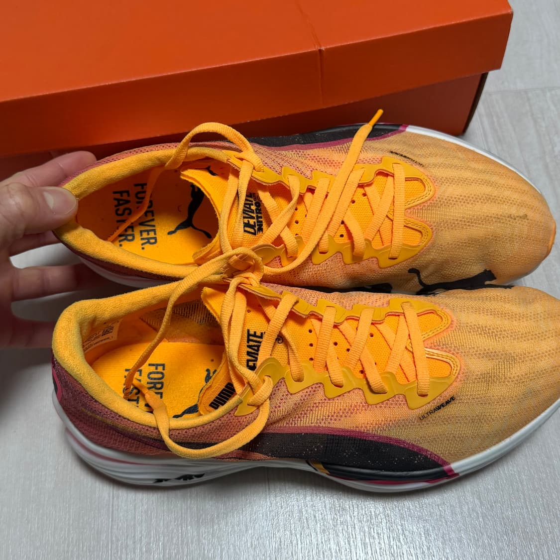 (275) 푸마 디비에이트 나이트로 엘리트3  디나엘3 선셋글로우 OG  상품이미지4