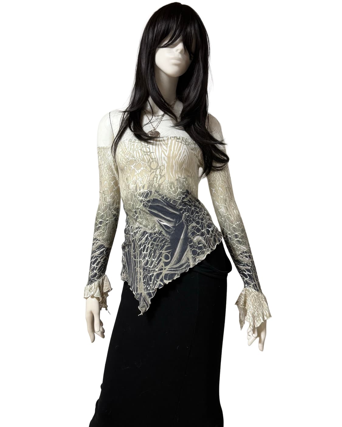 빈티지 오프숄더 탑 상품이미지1