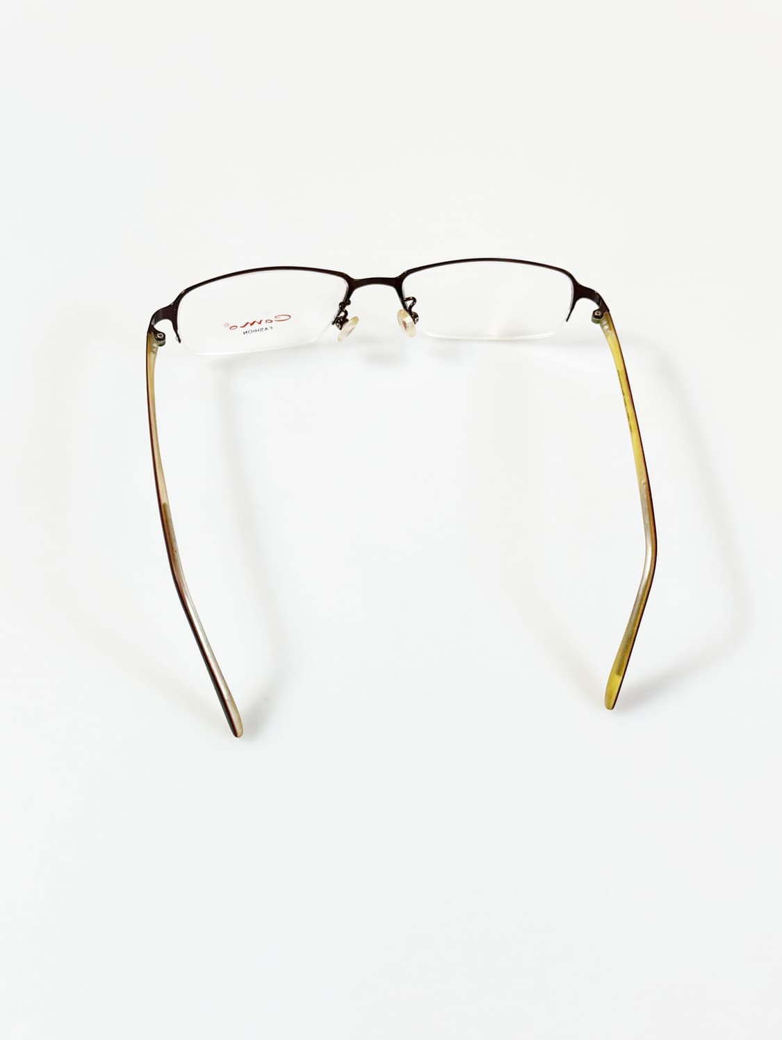 CAMO FASHION 반무테 메탈 스퀘어 빈티지 안경 상품이미지5