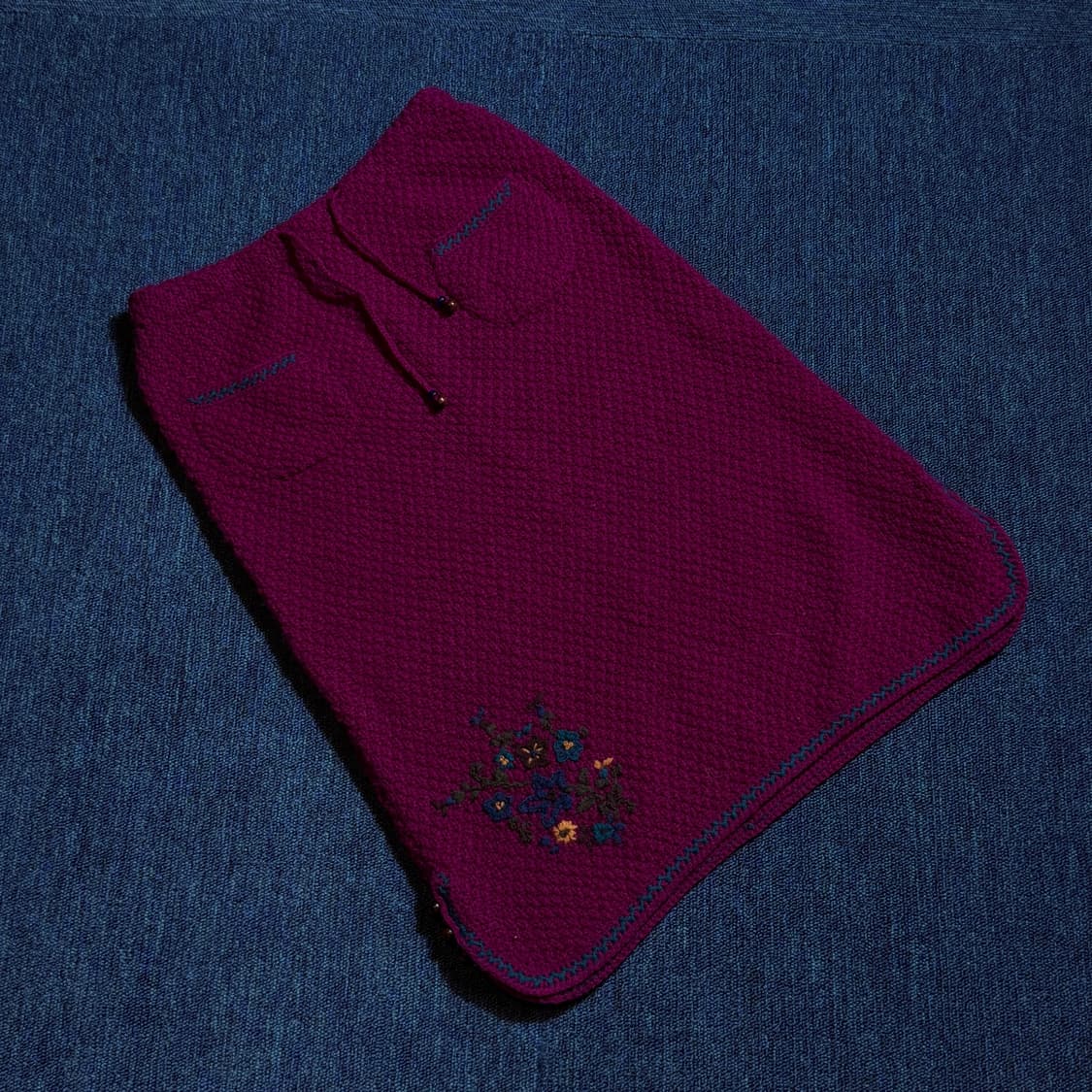 빈티지 자수 포인트 스커트 상품이미지1