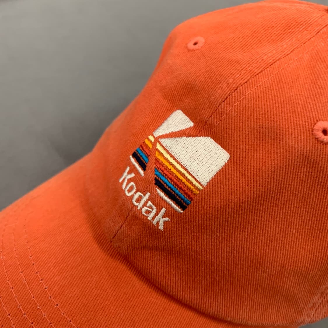 새상품 KODAK 코닥어패럴 레인보우 자수 볼캡 모자 상품이미지4