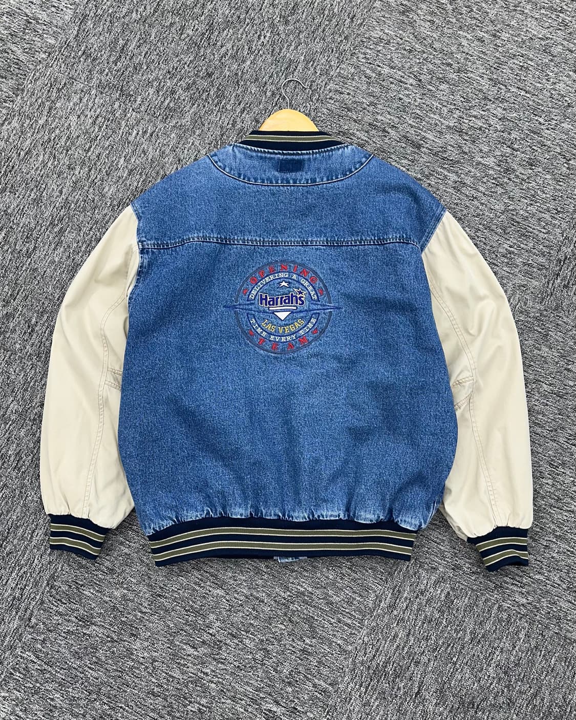 (2XL)90'S 데님 바시티 점퍼-M1089 상품이미지6