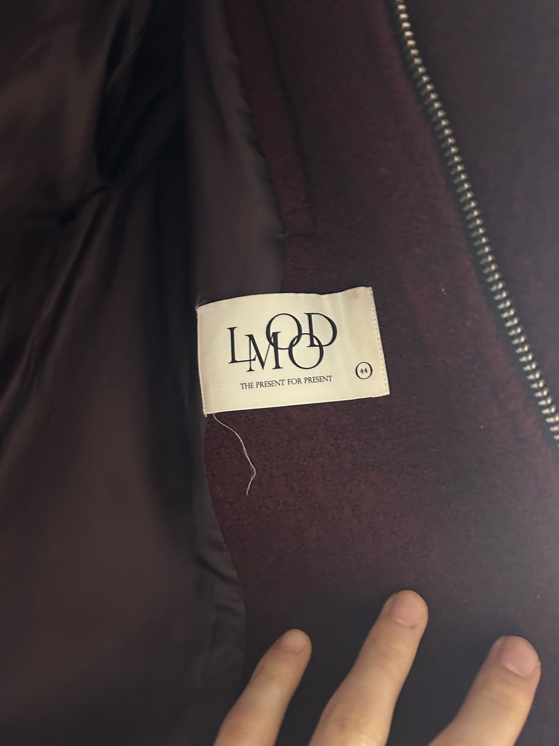 엘무드 글램 트러커 자켓 버건디 44 상품이미지3