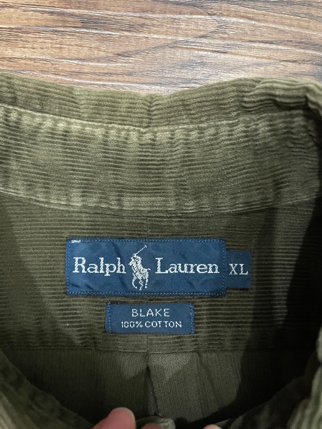 폴로 랄프로렌 코듀로이 셔츠 카키 상품이미지7