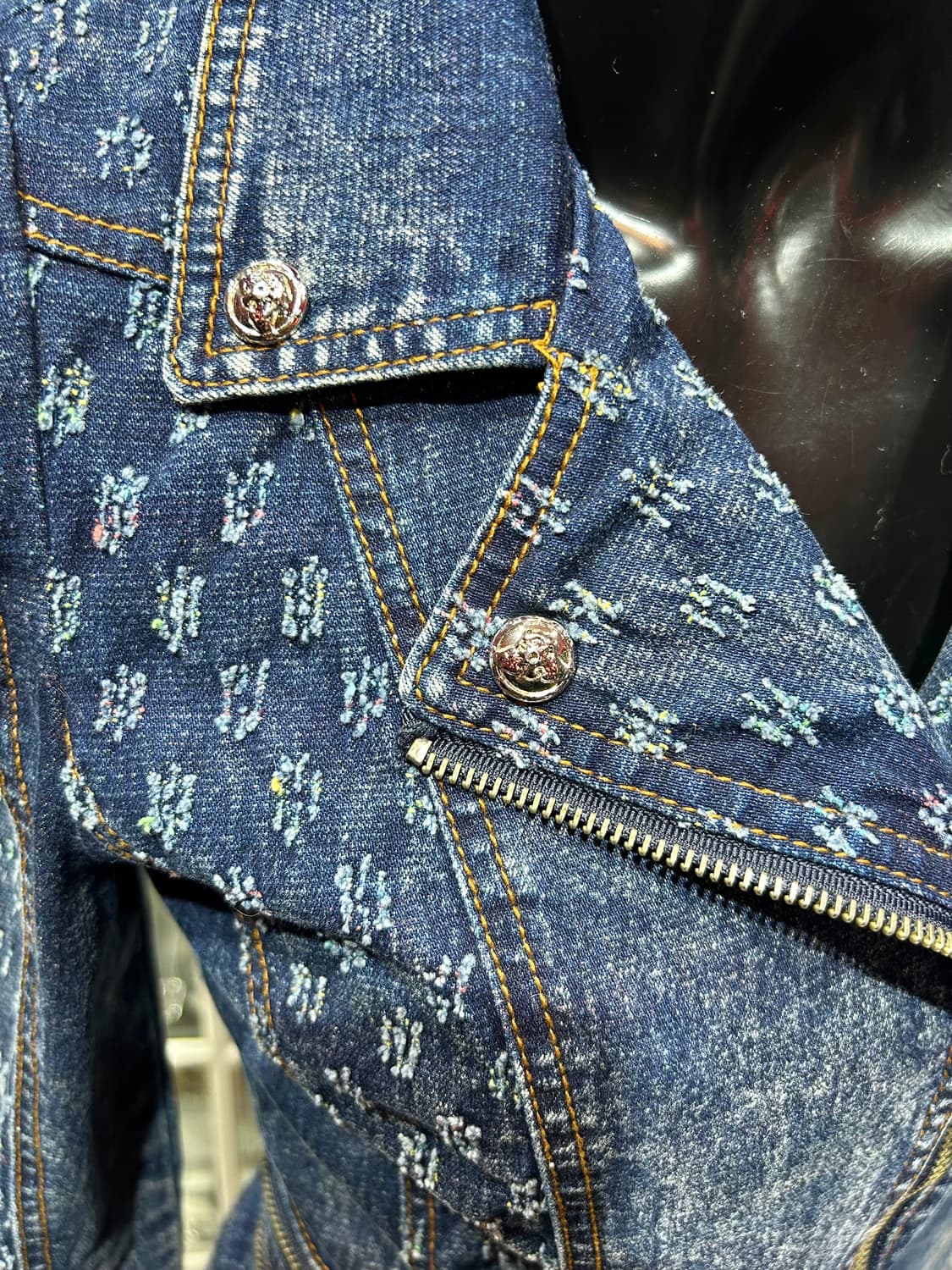 egoist denim jacket 에고이스트 데님 라이더 자켓 상품이미지4