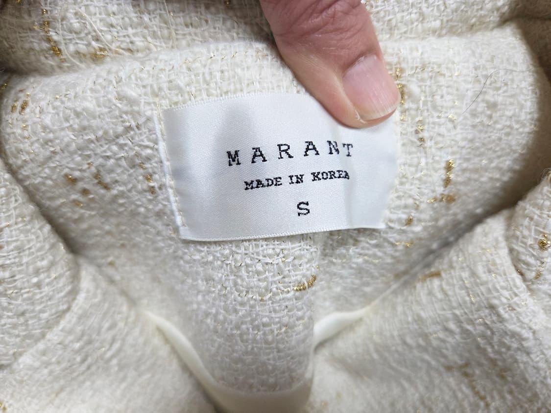 제평 마랑(MARANT) 플레어 트위드자켓코트 55 새상품  상품이미지7