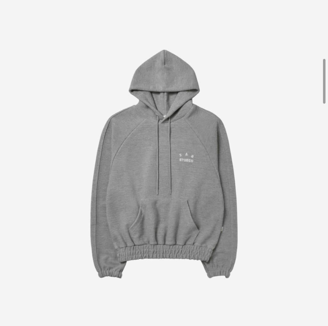 아이앱 스튜디오 헤링본 후드 그레이 화이트 L 상품이미지1