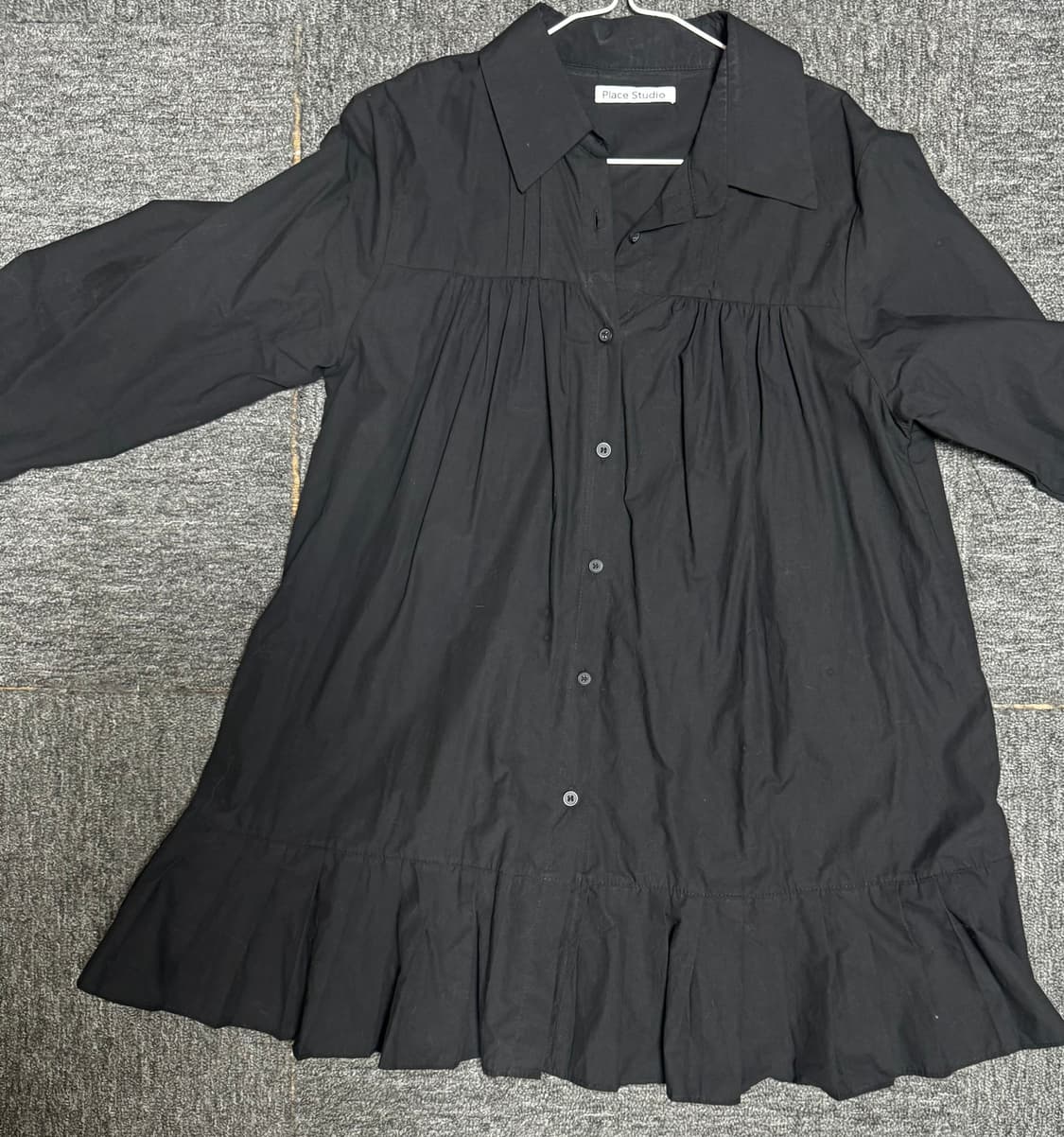 플레이스스튜디오 프릴 코튼 셔츠 상품이미지1