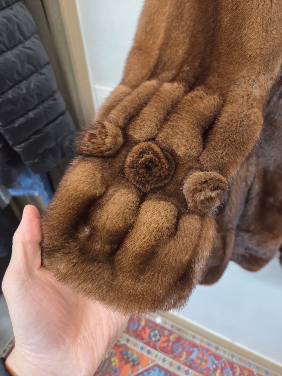 우단모피 밍크 퍼 자켓 77 상품이미지6