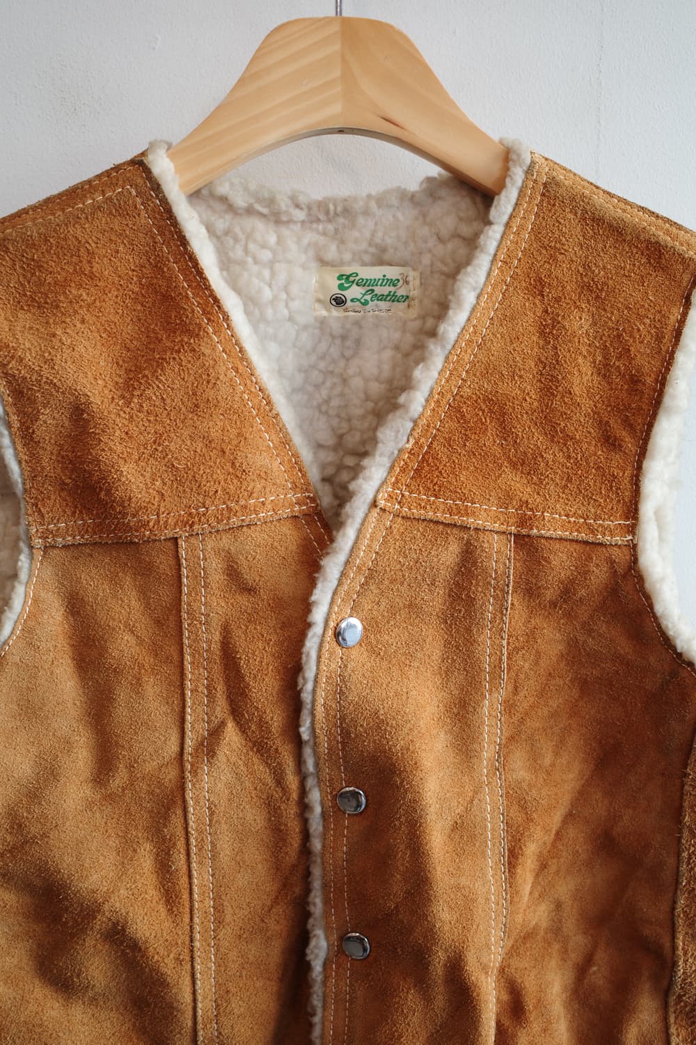 Genuine Leather 리얼 스웨이드 웨스턴 베스트 상품이미지3