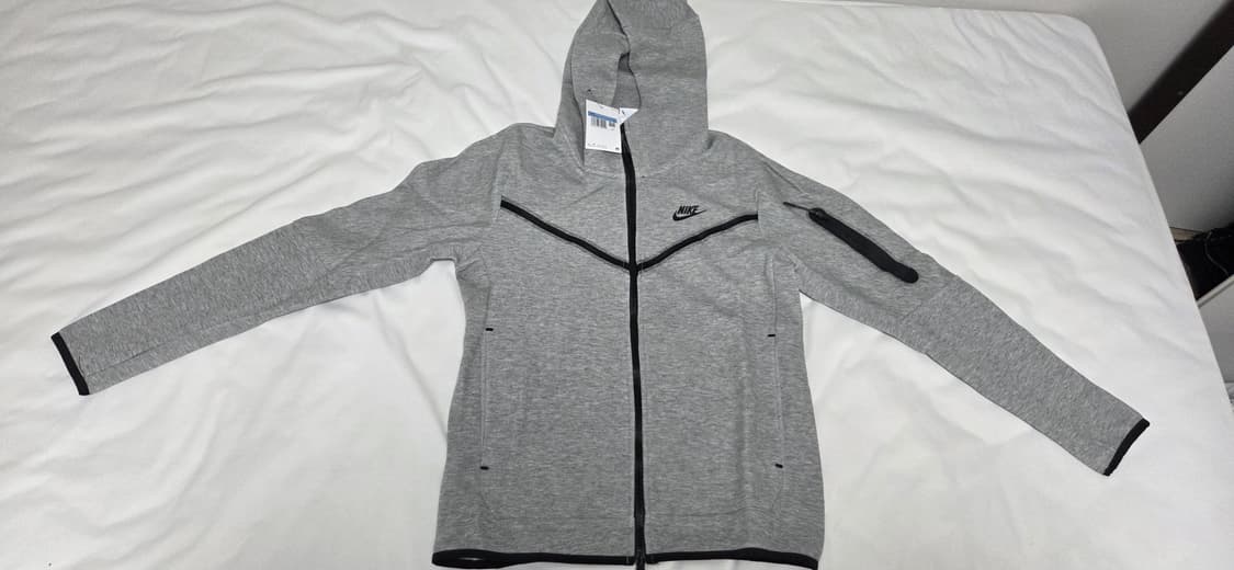 나이키 테크 플리스 후드집업 회색 테크팩m 상품이미지1