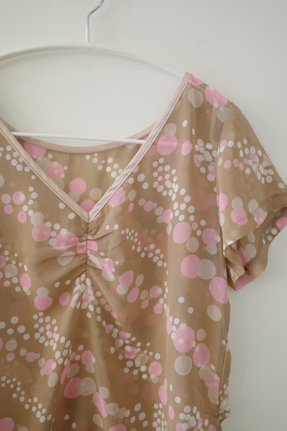 Dot see-through T-shirt 상품이미지5