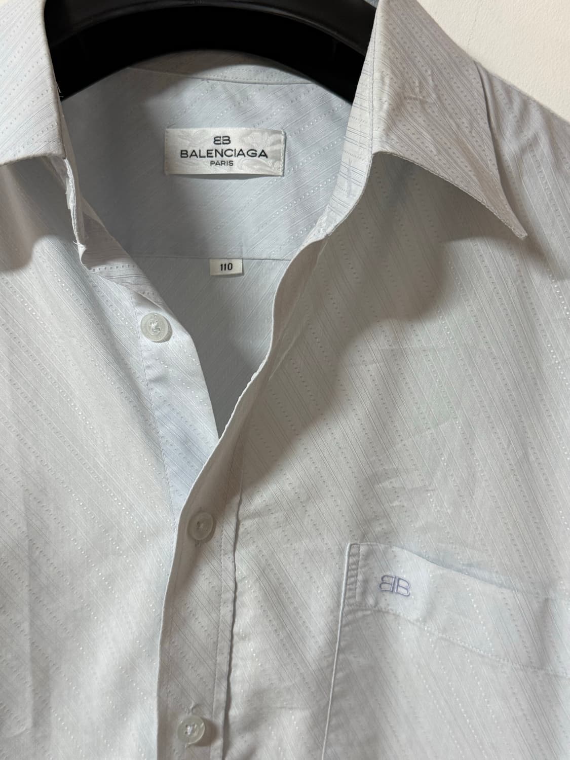 90‘s Balenciaga 아카이브 자수로고 반팔셔츠 110 상품이미지4