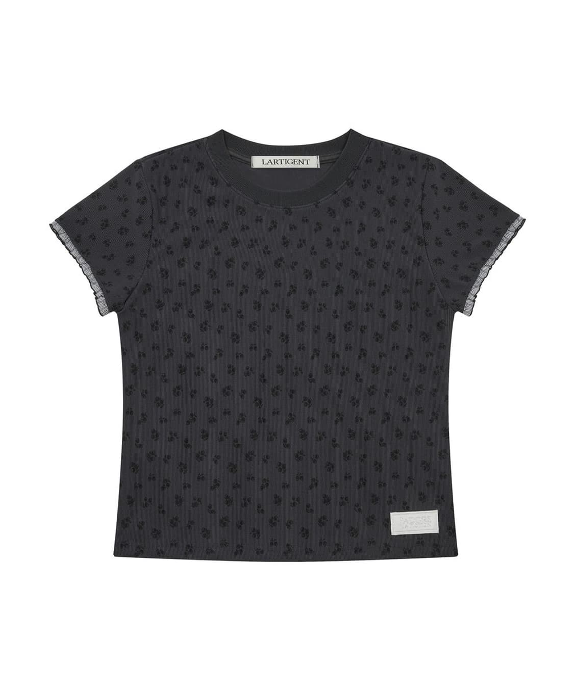 미착용) 라티젠 L19 FLOWER T-SHIRT(CHARCOAL) 상품이미지2