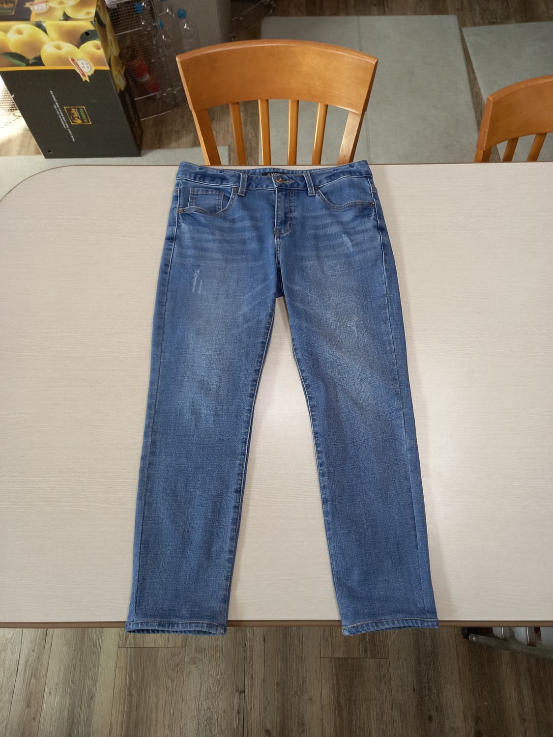 30 GUESS 약기모 데미지워싱 스판 슬림일자진 30-204 상품이미지1