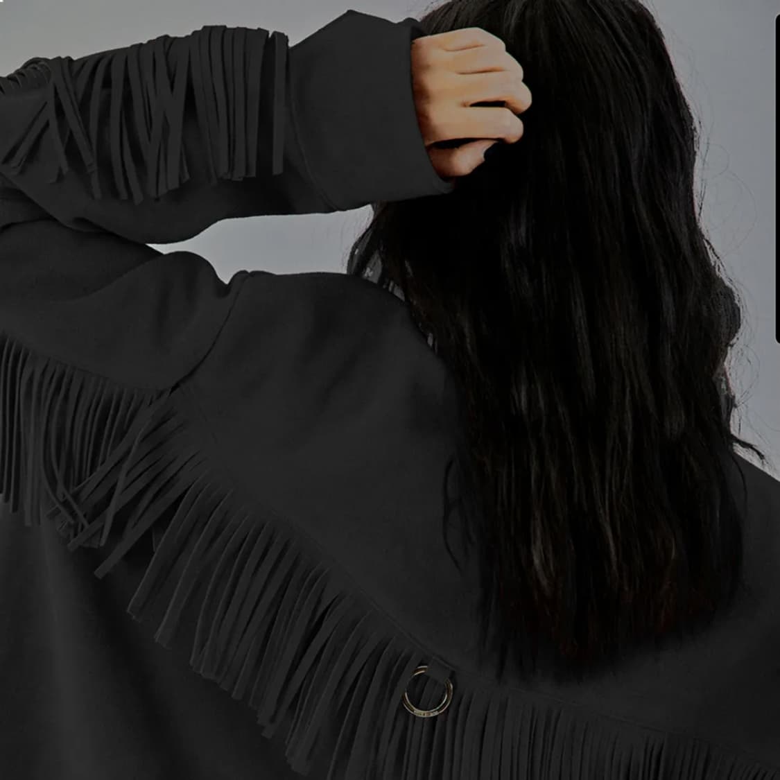 MEOW BY MINA 스웨이드 레더 프린지  웨스턴 자켓 상품이미지1