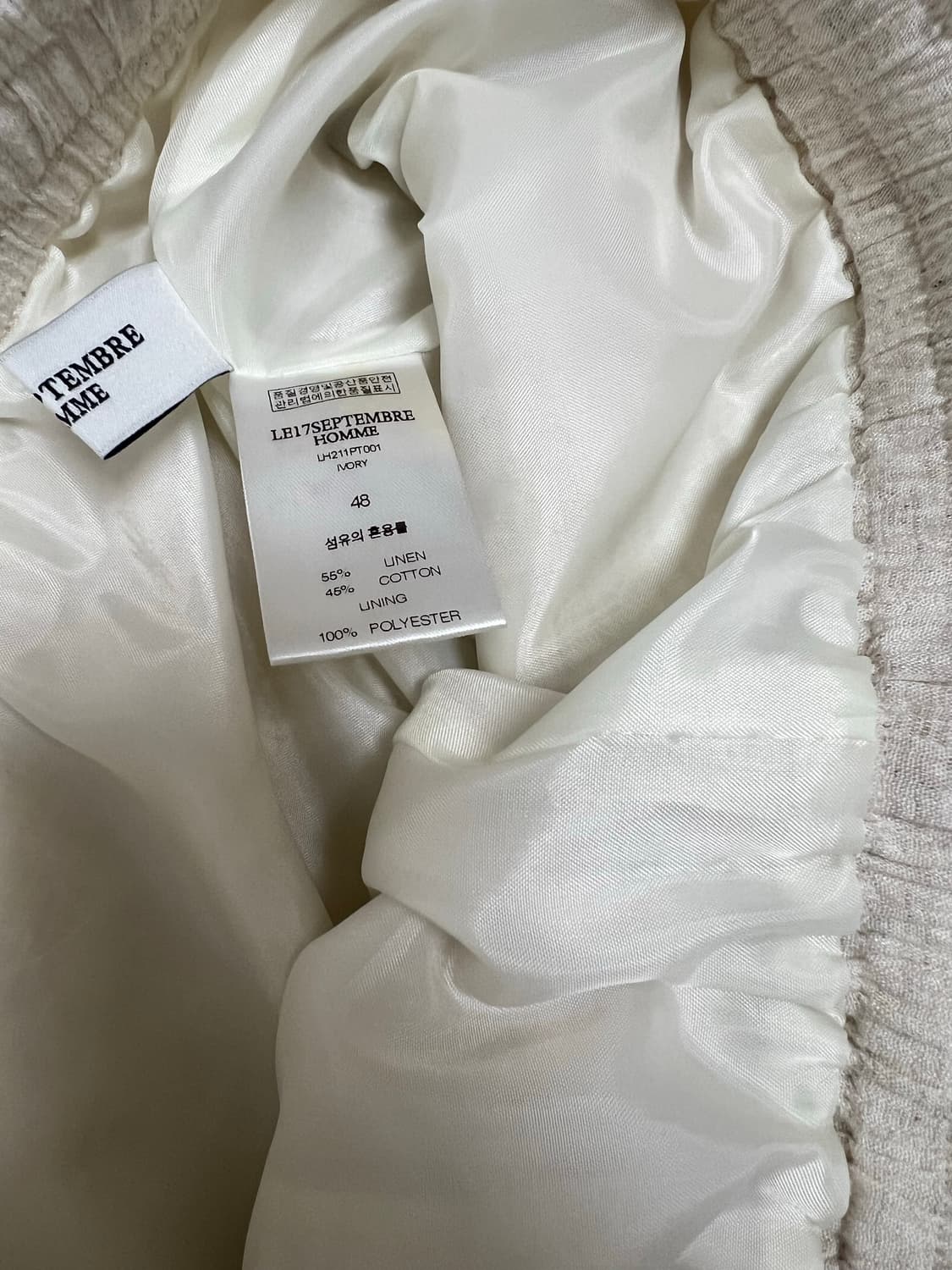 르셉템버(LE17SEPTEMBRE) 린넨 셔츠반바지 셋업 상품이미지6