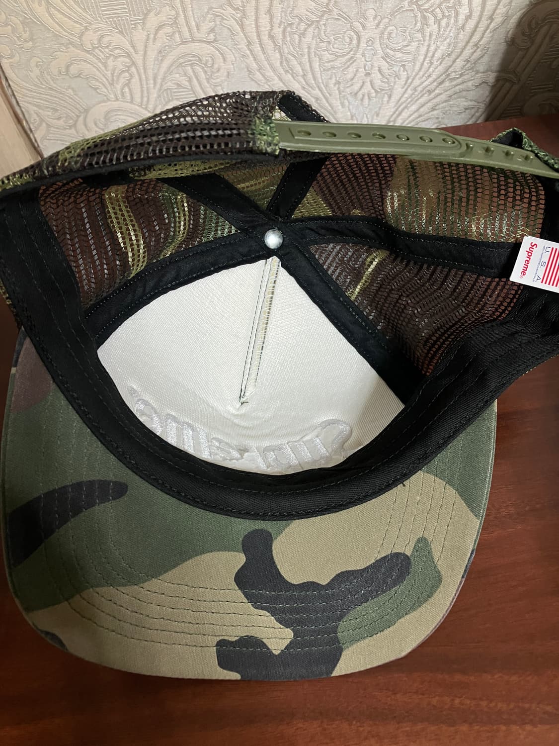 [Os] 슈프림 언더라인 메쉬캡 카모 상품이미지4