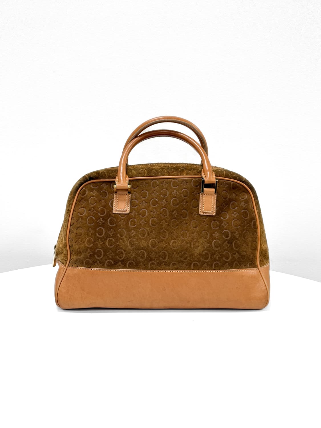 셀린느 C 블라종 엠보싱 스웨이드 보스턴백 상품이미지3