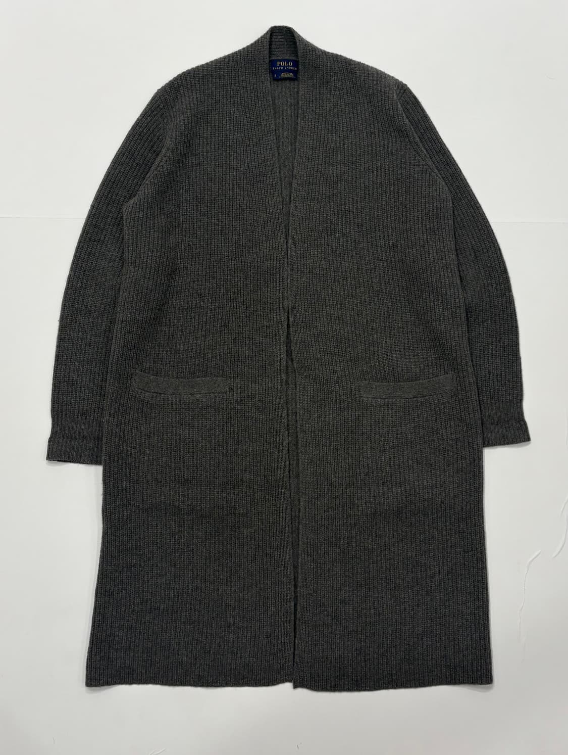 Polo 폴로랄프로렌 신형 차콜 롱 가디건 상품이미지1