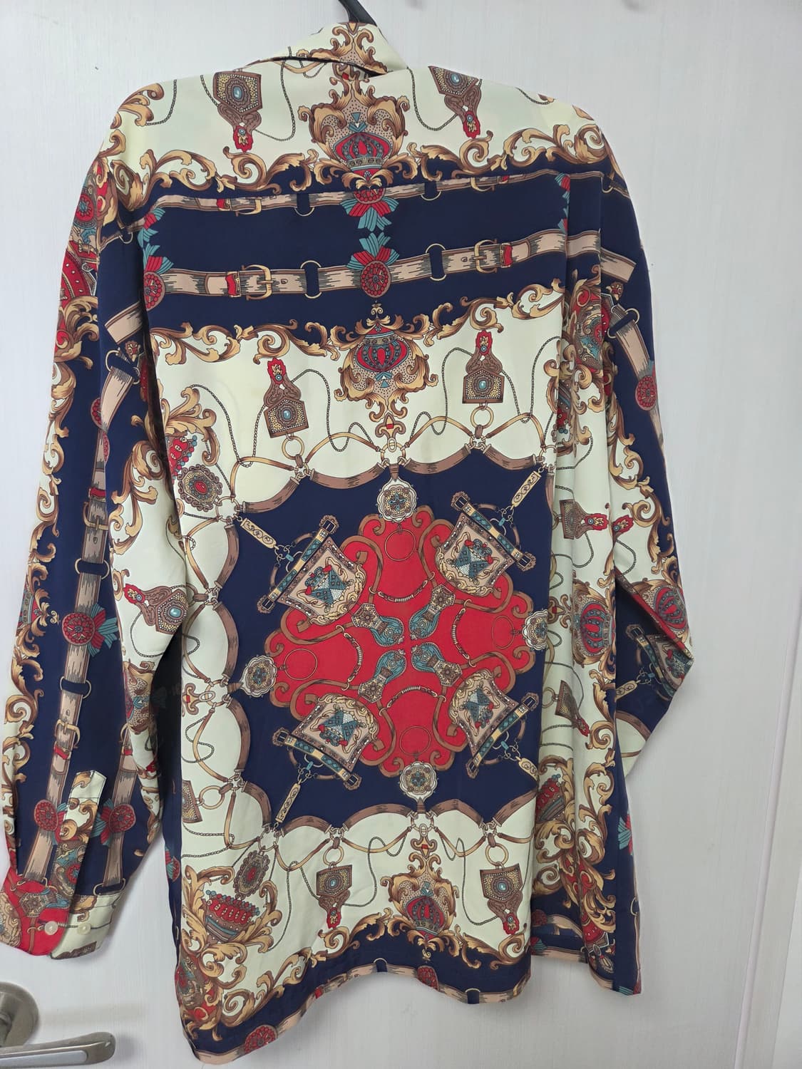 빈티지 실크 셔츠 L 상품이미지2