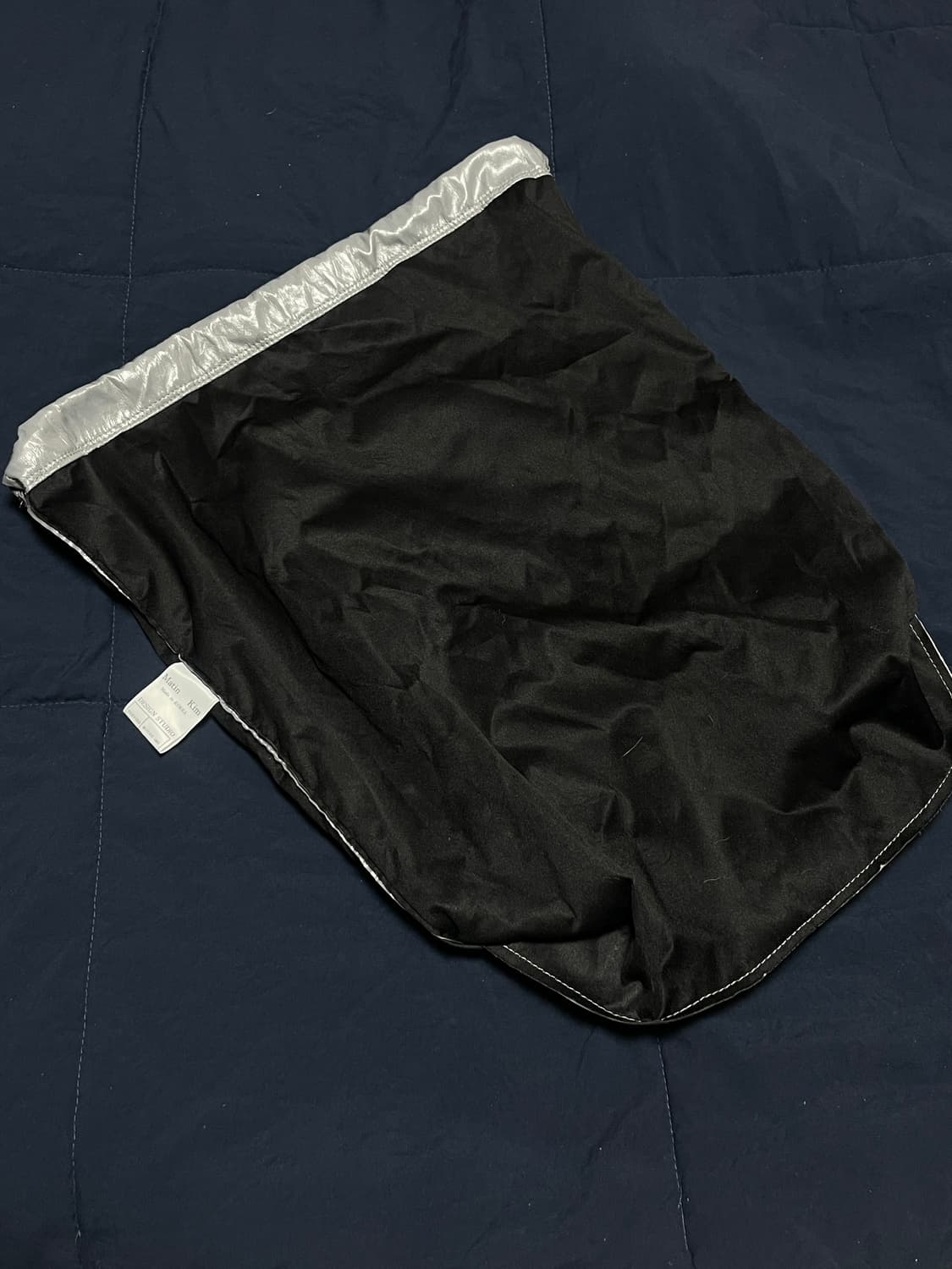 마뗑킴 스트링 코팅 백팩 그레이 상품이미지2