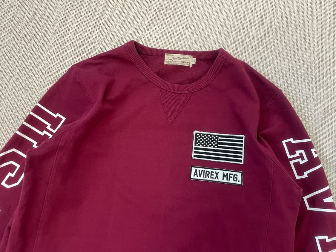 Avirex 아비렉스 성조기 레터링 스웻셔츠  J03943 상품이미지2
