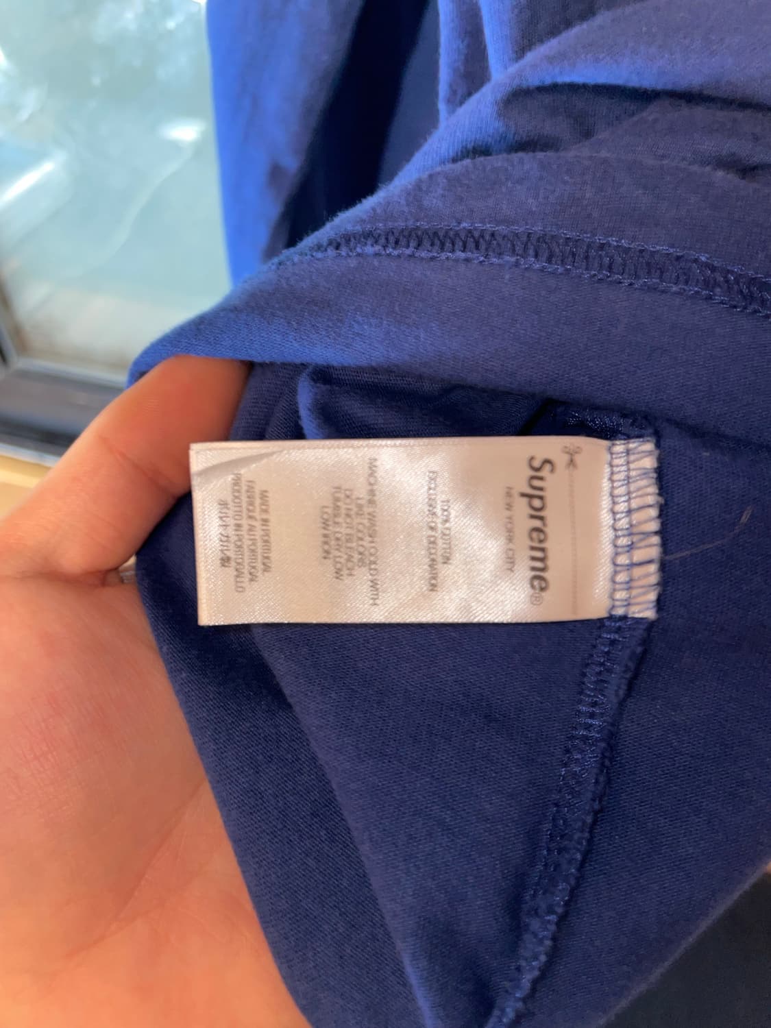 슈프림 스몰 박스 롱슬리브 다크 로얄 XL 상품이미지5