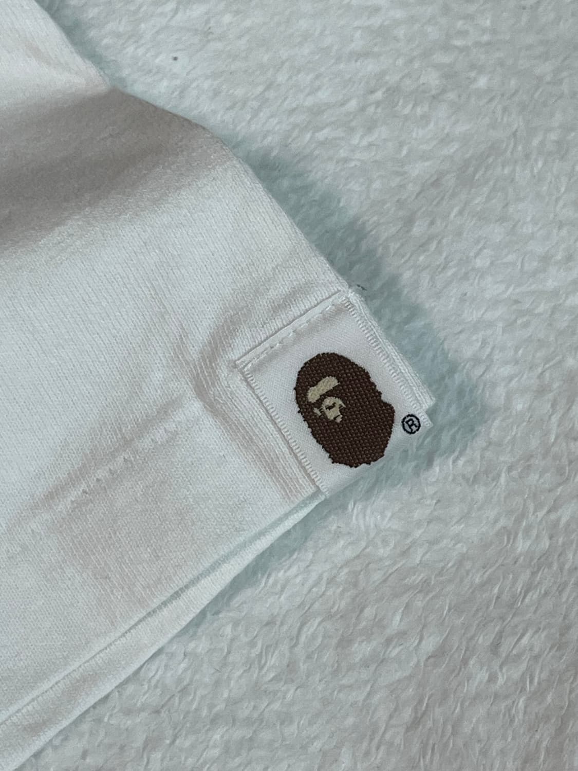 베이프 사파리 베이비마일로 반팔 티셔츠 화이트 상품이미지4