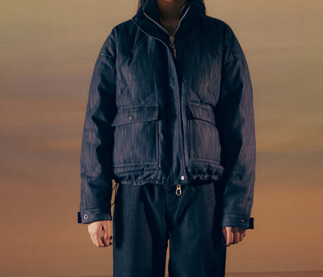 [새상품] 조우 CHOWOO 데님 다운 자켓 패딩 w 상품이미지2