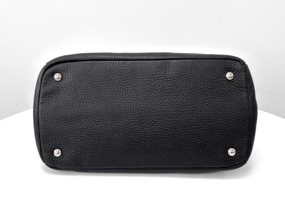 Prada Black Leather Tote Bag 상품이미지6