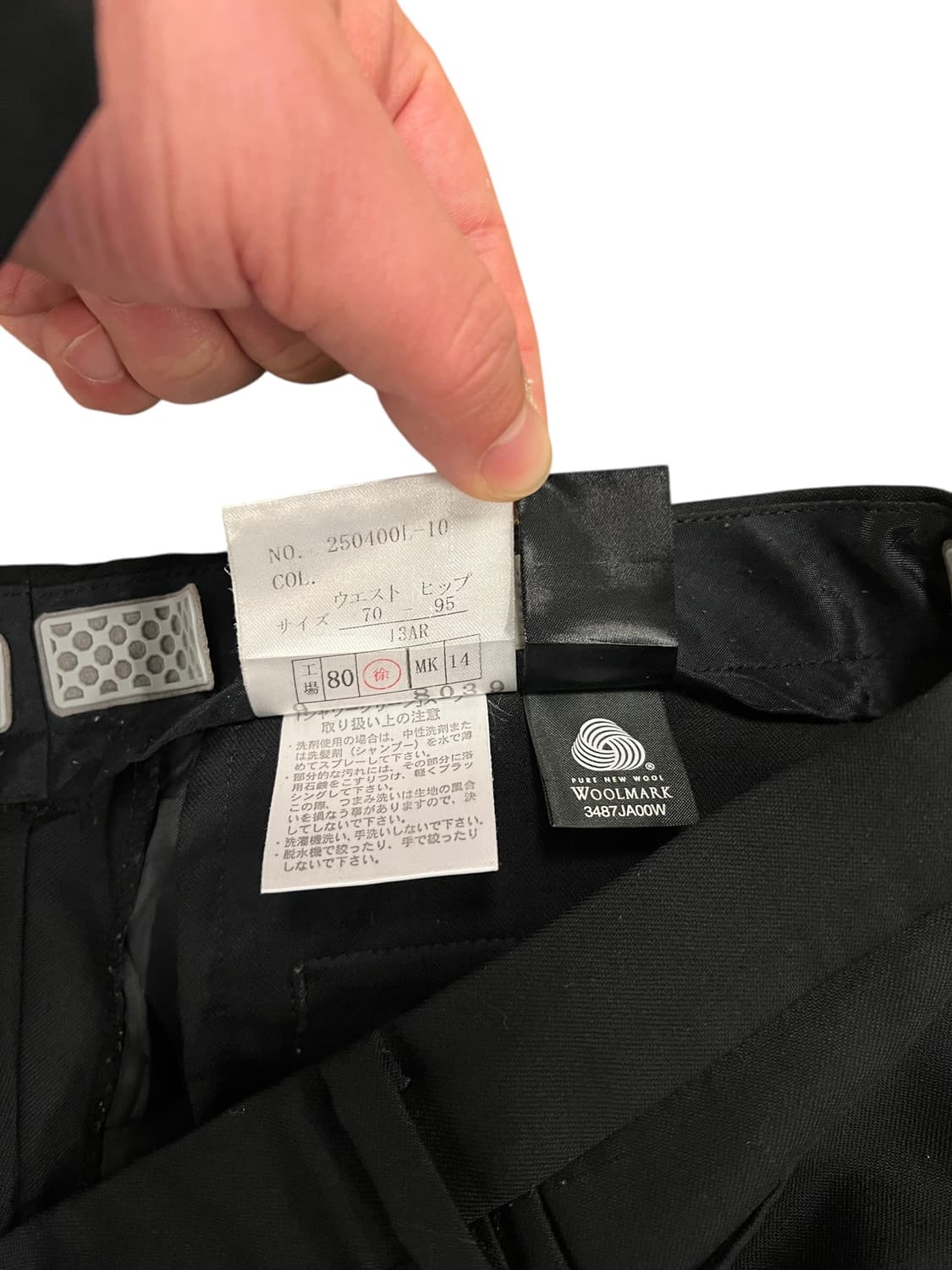 KANSAI FORL 미니멀 블랙 슬랙스 팬츠 OS 상품이미지4