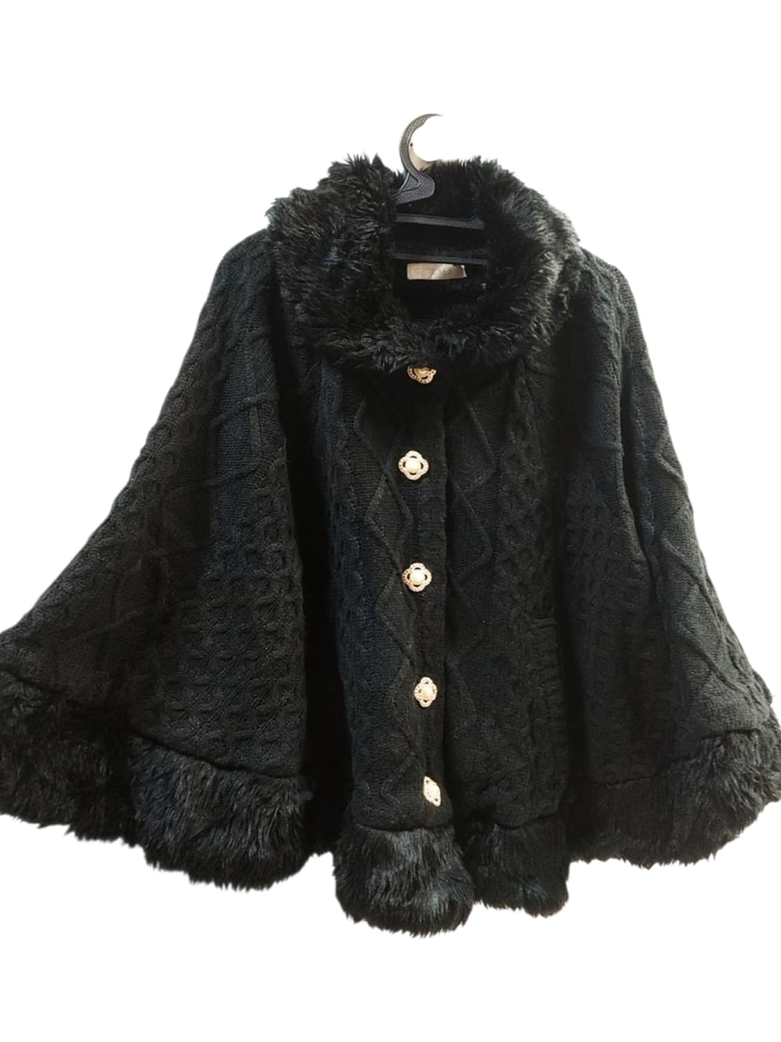 세실맥비 니트망토 판쵸 케이프 퍼 코트 자켓 핀터깔 캐캐체 대장 달천펑크 상품이미지1