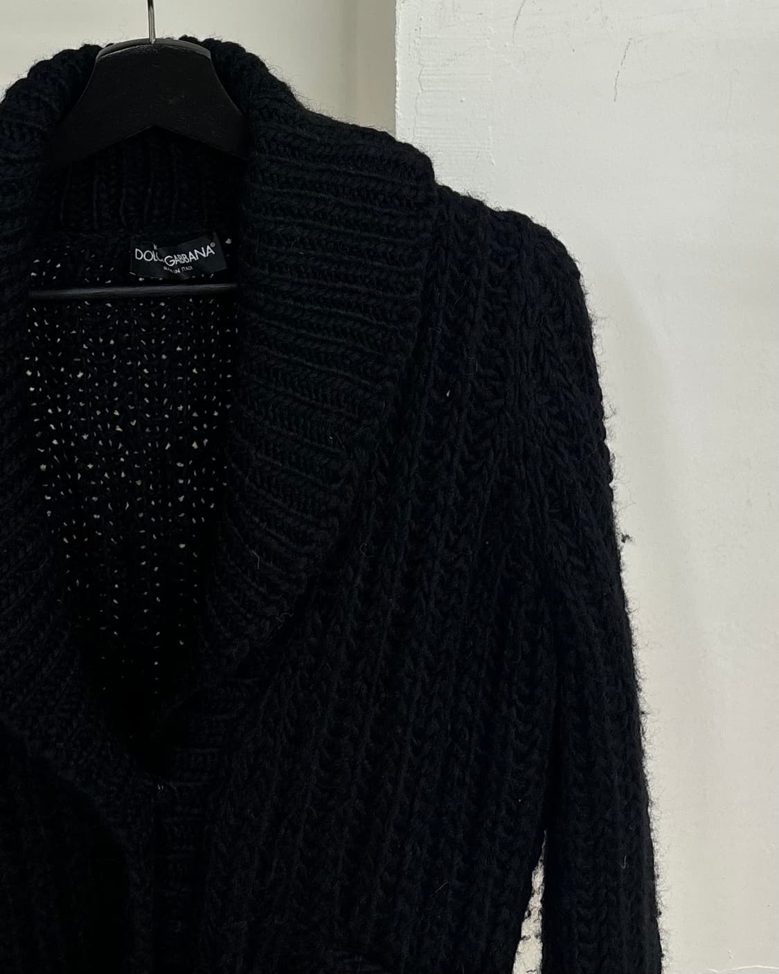 돌체 앤 가바나 버진 울 숄 칼라 가디건 상품이미지4
