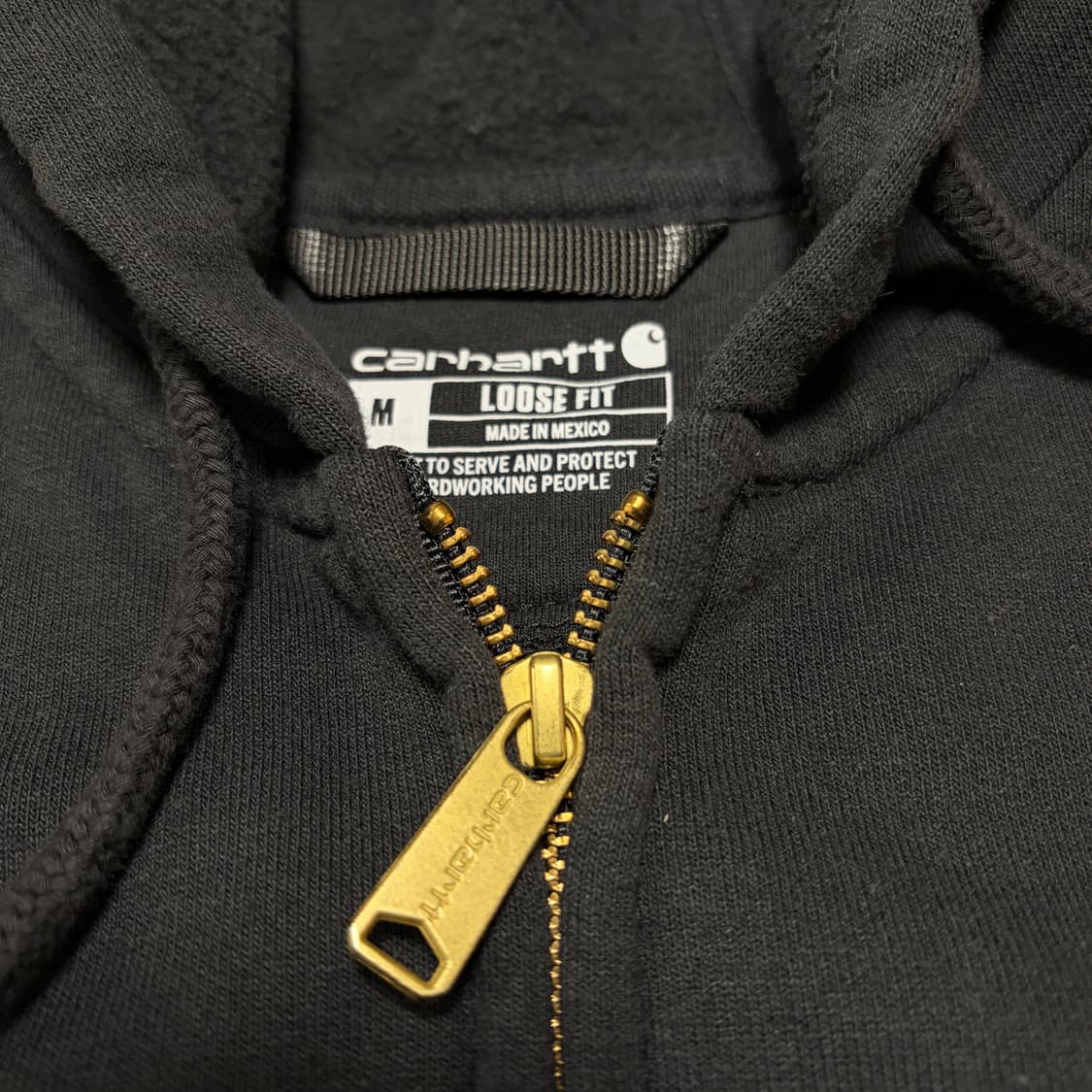 칼하트 루즈 핏 미드 웨이트 레귤러 후드집업 상품이미지3