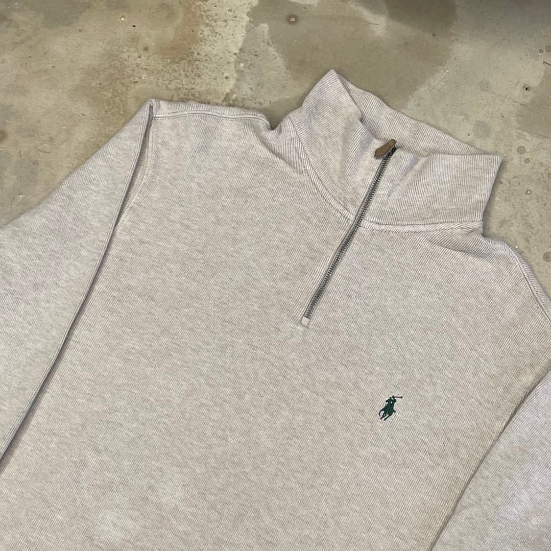 L 폴로랄프로렌 베이지 반집업 니트 상품이미지1