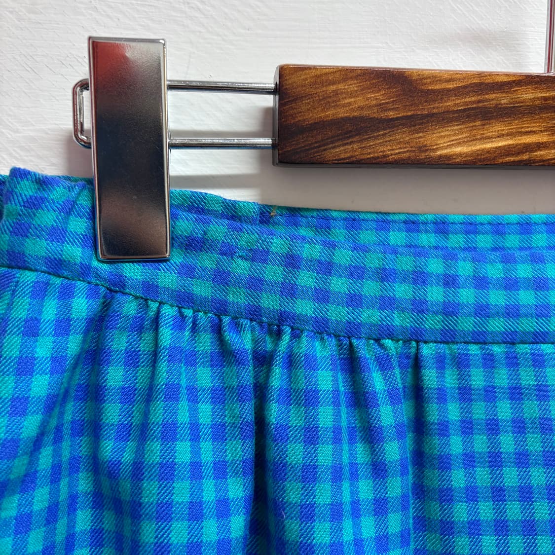 80's PENDLETON 펜들턴 비비드 체크 미디 스커트  상품이미지5